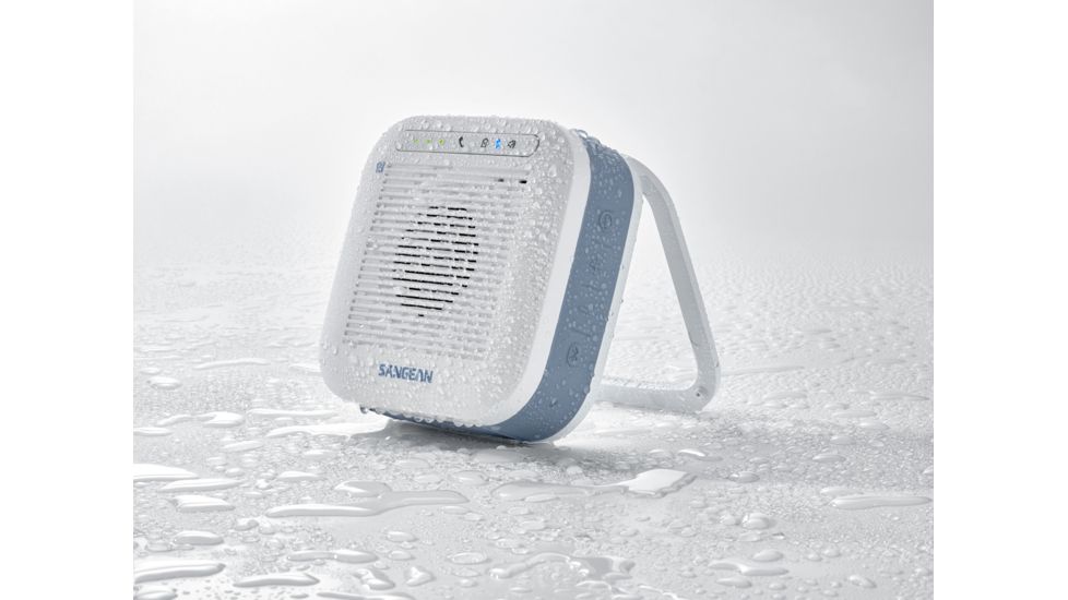 Sangean Portable Waterproof Bluetooth Speaker, White, Small H200