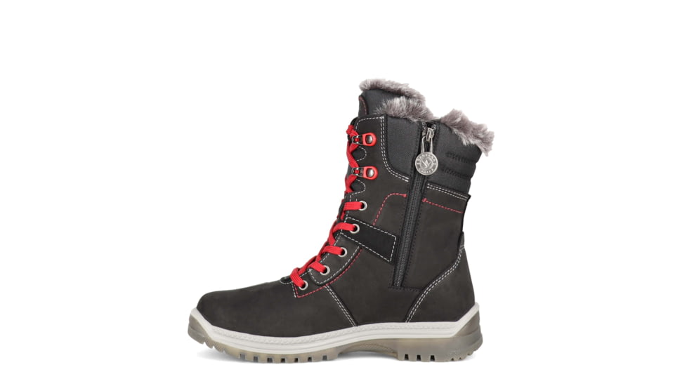 Santana Canada May Leather Winter Boot - Womens, Black/Red, 9, MAYBLACK / RED9