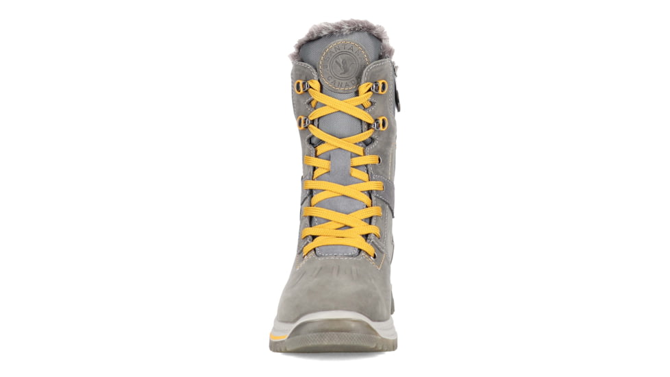 Santana Canada May Leather Winter Boot - Womens, Grey/Mustard, 6, MAYGREY / MUSTARD6