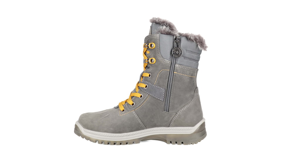 Santana Canada May Leather Winter Boot - Womens, Grey/Mustard, 6, MAYGREY / MUSTARD6