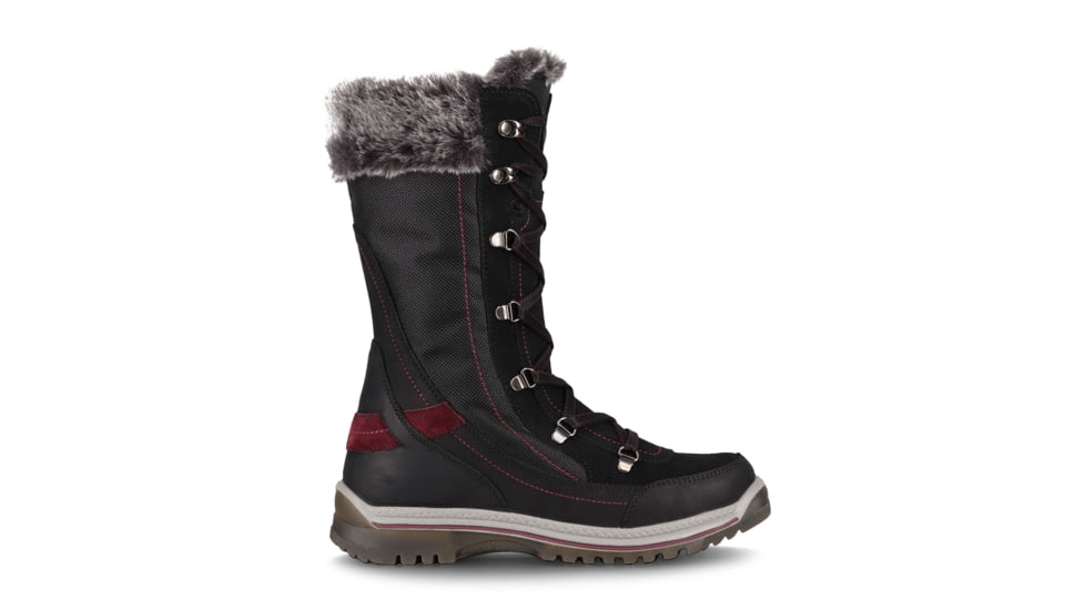 Santana Canada Micah High Shaft Winter Boot - Womens, Black/Burgundy, 11, MICAHBLACK / BURGUNDY11