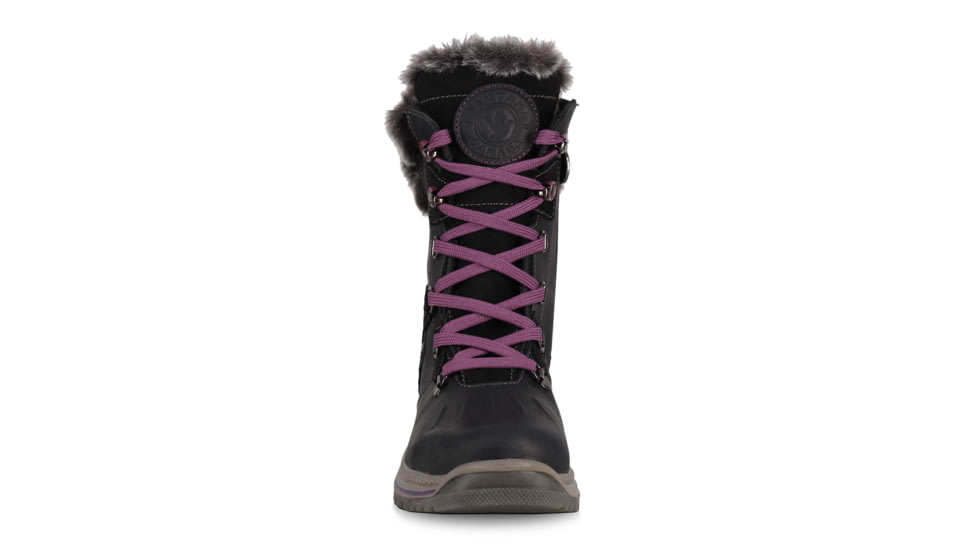 Santana Canada Milly Leather Winter Boot - Womens, Black Purple, 8, MILLYBLACK PURPLE8