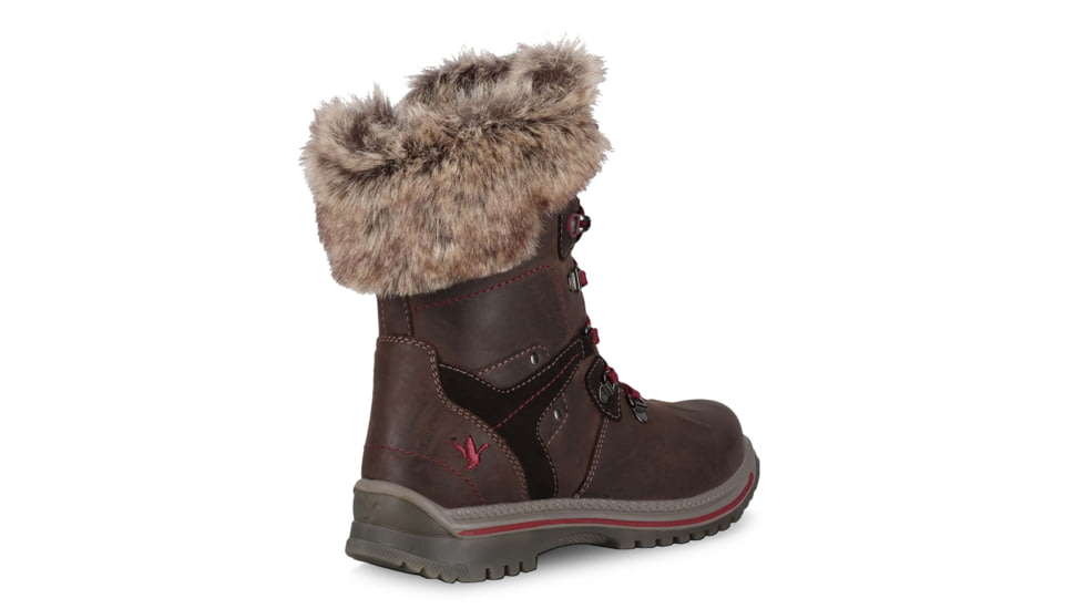 Santana Canada Milly Leather Winter Boot - Womens, Brown/Burgundy, 11, MILLYBROWN / BURGUNDY11