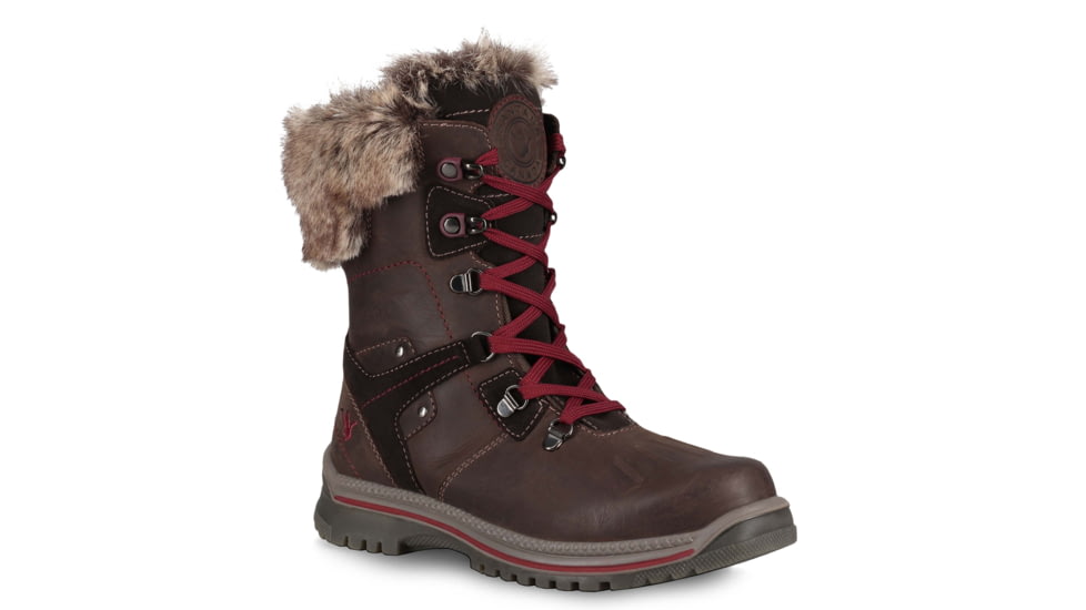 Santana Canada Milly Leather Winter Boot - Womens, Brown/Burgundy, 11, MILLYBROWN / BURGUNDY11