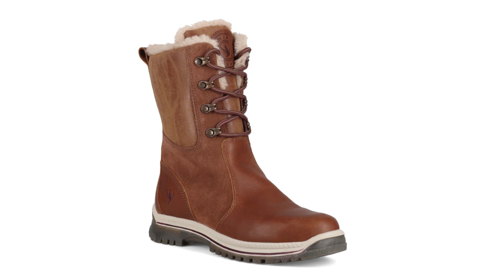 Santana Canada Misaluxe Leather Winter Boot - Womens, Cognac Burgundy, 9, MISALUXECOGNAC BURGUNDY9