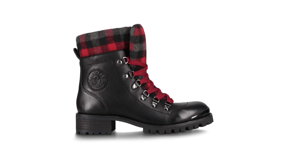 Santana Canada Niko Winter Hiker Boots - Womens, Black/Plaid, 9, NIKOBLACK / PLAID9