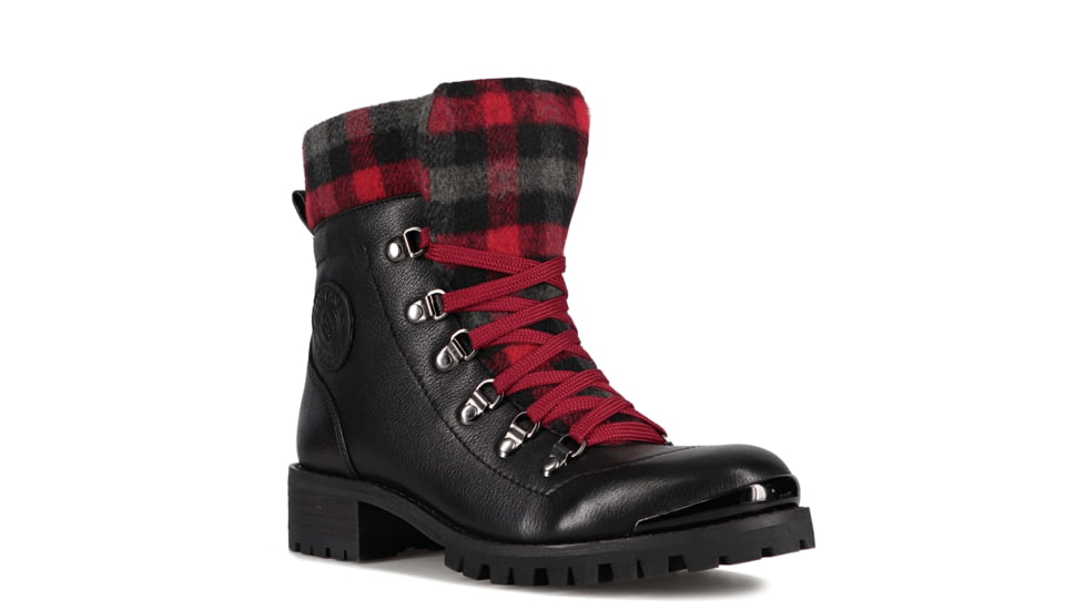 Santana Canada Niko Winter Hiker Boots - Womens, Black/Plaid, 9, NIKOBLACK / PLAID9