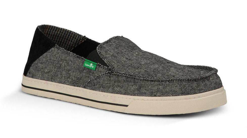 Sanuk Baseline Scholar Camp Shoe - Men's-Black-Medium-8 US