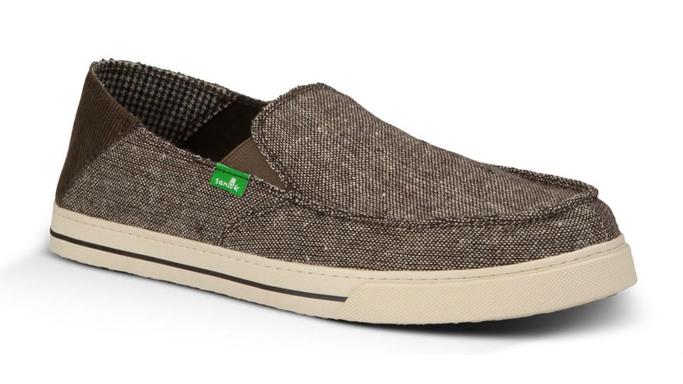 Sanuk Baseline Scholar Camp Shoe - Mens-Brown-Medium-8 US