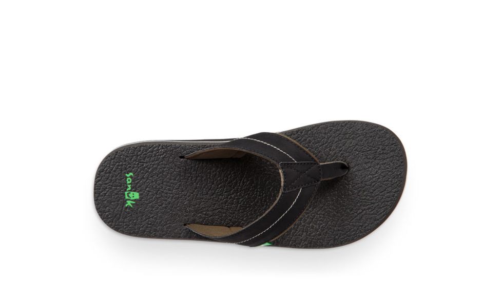 Sanuk Beer Cozy 2 Flip Flops - Mens, Black/Dark Olive, 12, 1100574-BDOL-12