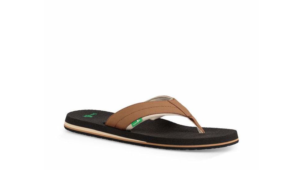 Sanuk Beer Cozy 2 Flip Flops - Mens, Tan/Tobacco, 13, SMS10868-TTC-13