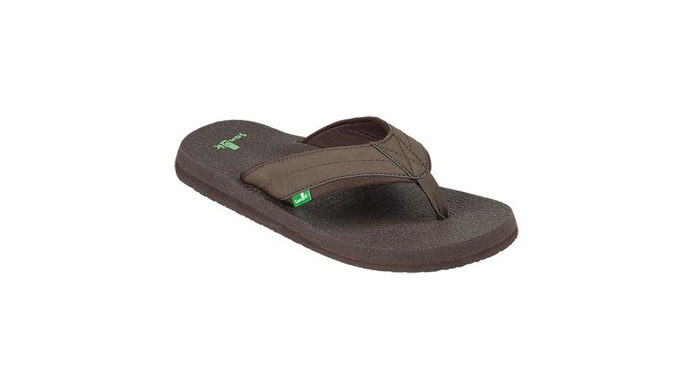 Sanuk Beer Cozy 2 Sandals Mens, Dark Brown, 9 US SMS10868-DKB-09