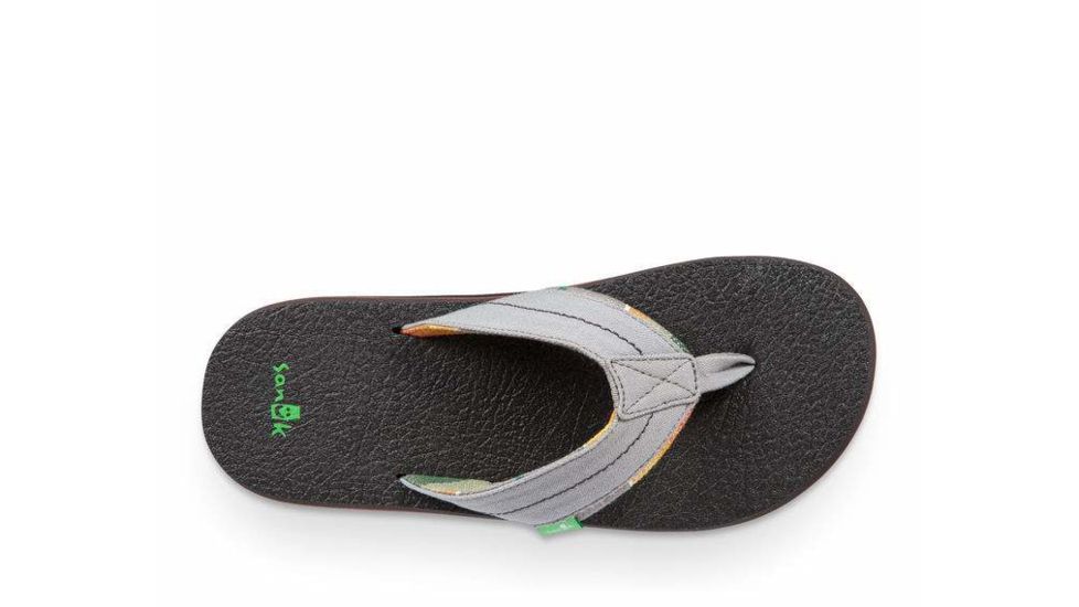 Sanuk Beer Cozy 2 TX Flip Flops - Mens, Grey/Blanket, 13, 1102480-GBNK-13