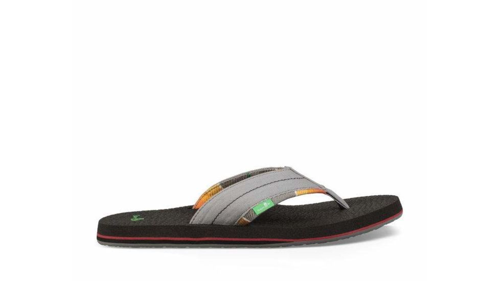 Sanuk Beer Cozy 2 TX Flip Flops - Mens, Grey/Blanket, 13, 1102480-GBNK-13