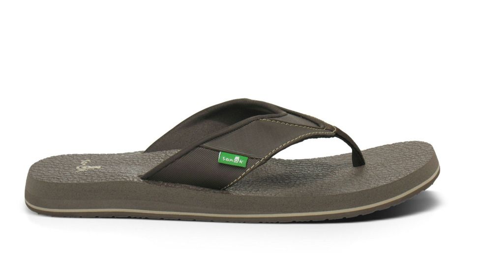 Sanuk Beer Cozy Sandal - Men's-Brown-10 US