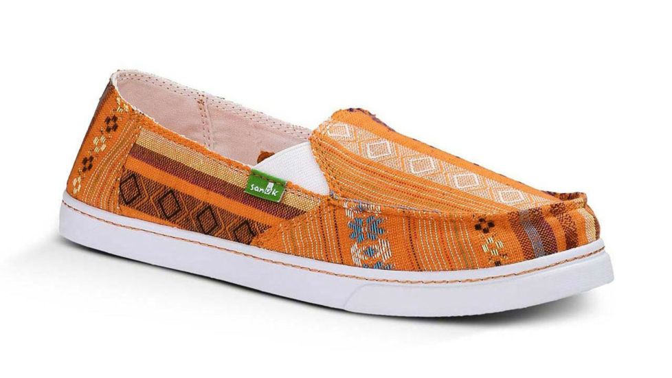 Sanuk Cabrio Poncho Casual Shoe - Women's-Coral Poncho-Medium-6 US