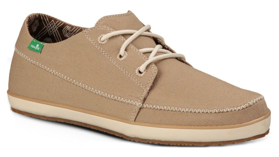 Sanuk Cassius Casual Shoe - Mens-Khaki-Medium-9.5 US
