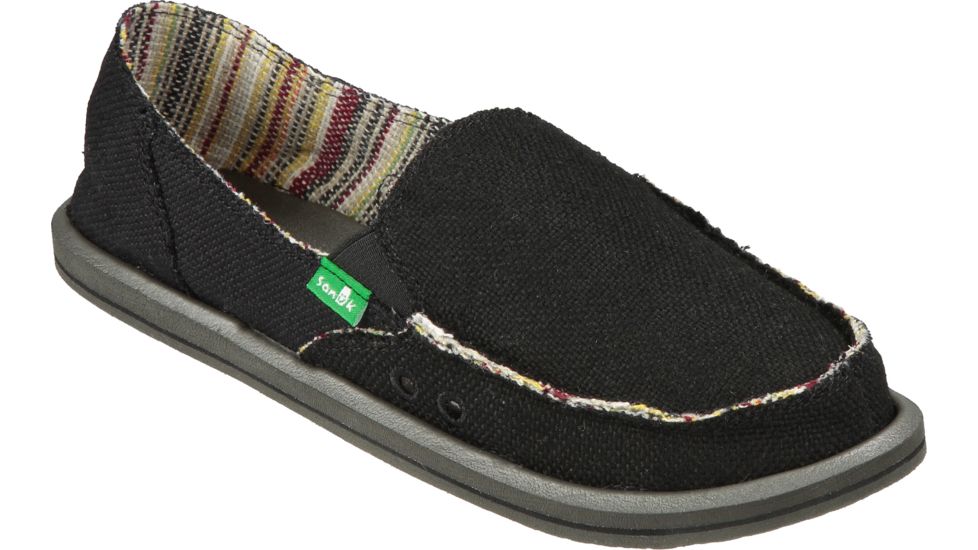 Sanuk Donna Hemp - Women's, Black, 06, SWF1160-BLK-06