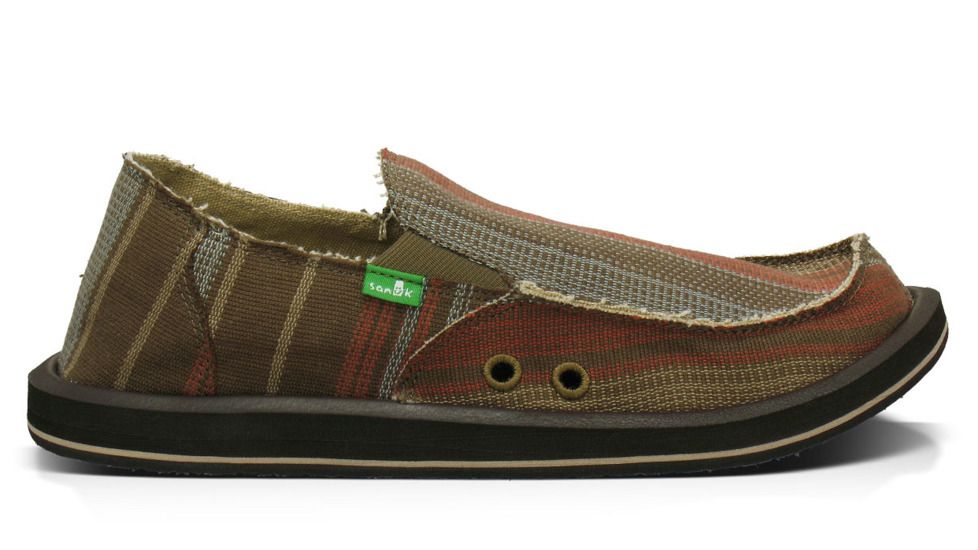 Sanuk Donny Casual Shoe - Men's-Dark Brown-13 US