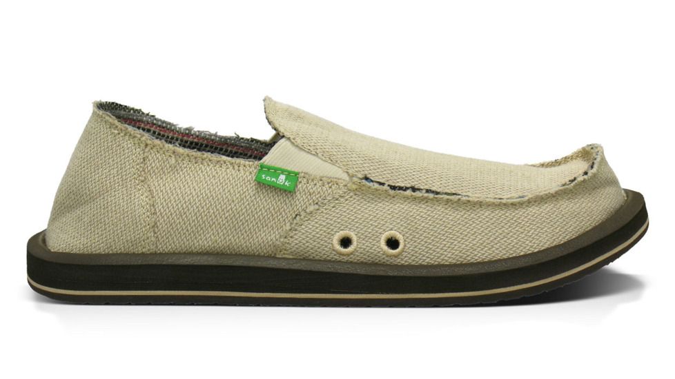 Sanuk Hemp Camp Shoe - Mens-Natural-Medium-8 US