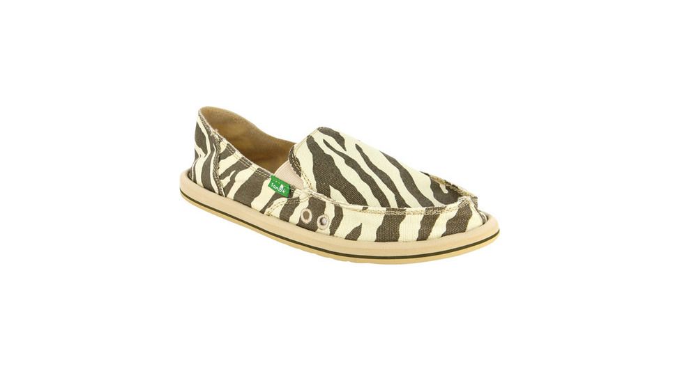 Sanuk Im Game Casual Shoe - Womens-Zebra-Medium-11 US
