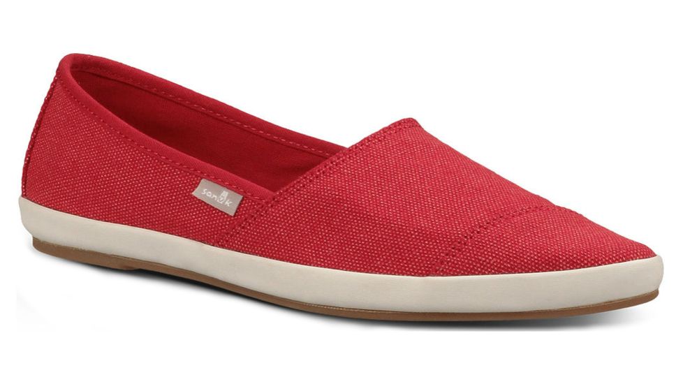 Sanuk Kats Meow Casual Shoe - Women's-Red-Medium-6 US