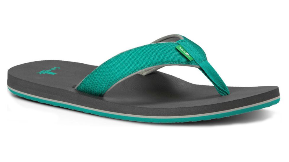 Sanuk Off The Grid Sandal - Men's-Turquoise/Grey-Medium-10 US