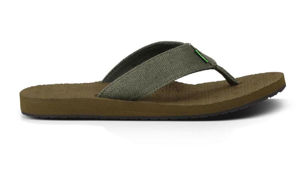 Sanuk Og Squoosh Sandal - Men's-Olive-Medium-8 US