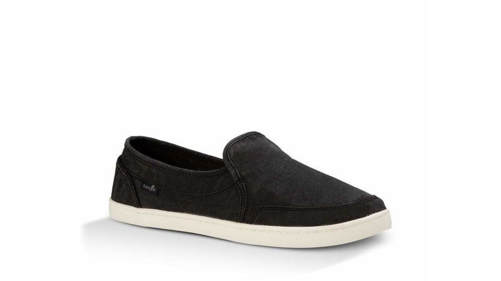 Sanuk Pair O Dice Casual Shoes - Womens, Washed Black, 6, 1013816-WSBK-06