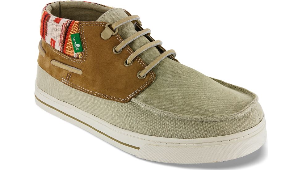 Sanuk Schooner Funk Casual Shoe - Mens-Tan-Medium-11 US