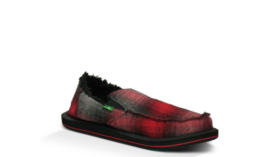 Sanuk Timber Chill Casual Shoe - Men's-Red-7 US