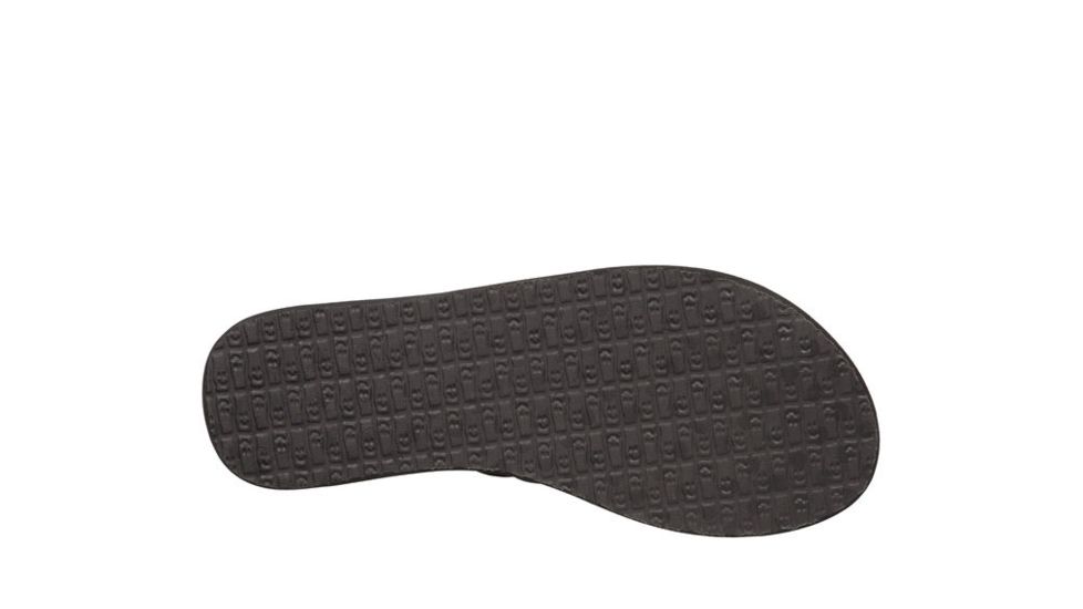 Sanuk Yoga Salty Flip Flops - Womens, Black, 7, 1103940-BLK-07