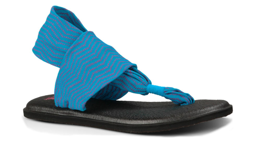 Sanuk Yoga Sling 2 Print Sandal - Womens-Ocean/Pink-Medium-10 US