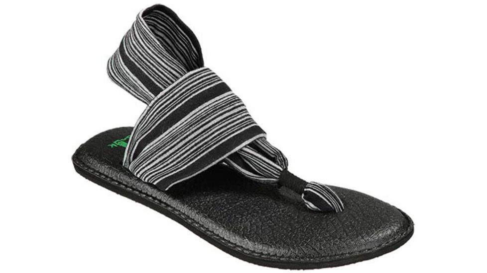 Yoga Sling 2 Sandal - Womens-Black/White-Medium-6