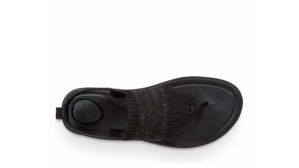 Sanuk Yoga Sling 3 Knit Sandals - Womens, Black, 6, 1100351-BLK-06