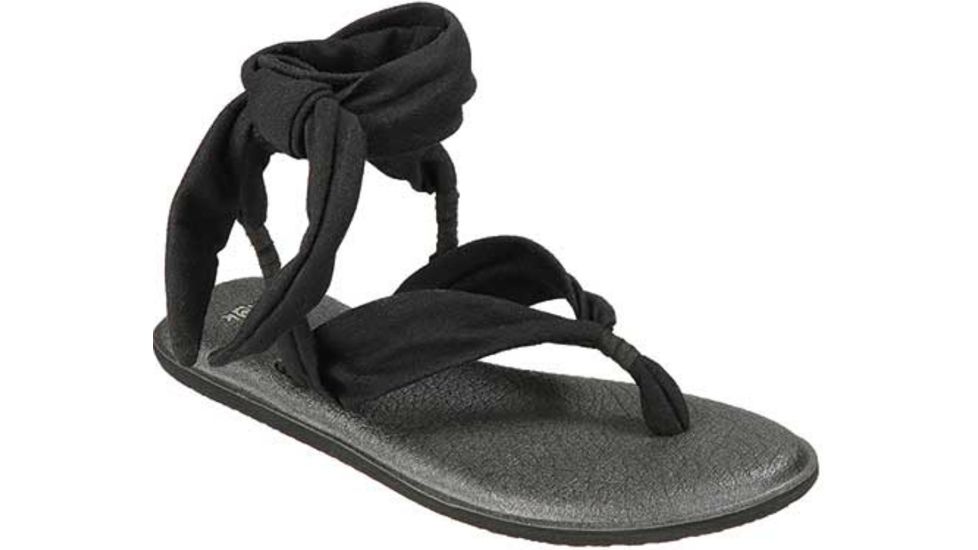 Yoga Slinged Up Sandal - Womens-Black-Medium-10
