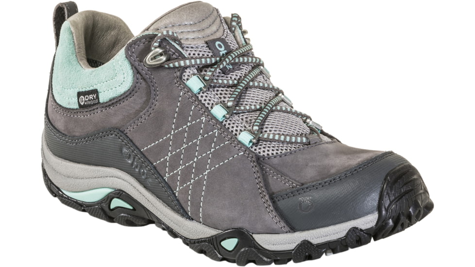 Sapphire Low B-DRY Hiking Shoes - Womens, Wide, Charcoal / Beach Glass, 6, 71602-Charcoal / Beach Glass-Wide-6