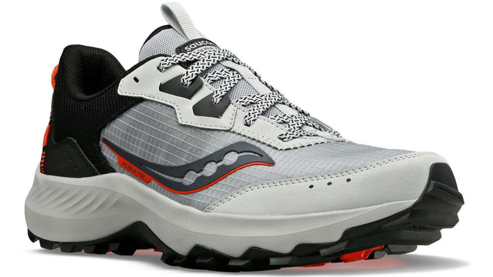Saucony Aura TR Trail Shoes - Mens, Concrete/Black, 10.5, Medium, S20862-11-260-M-10.5