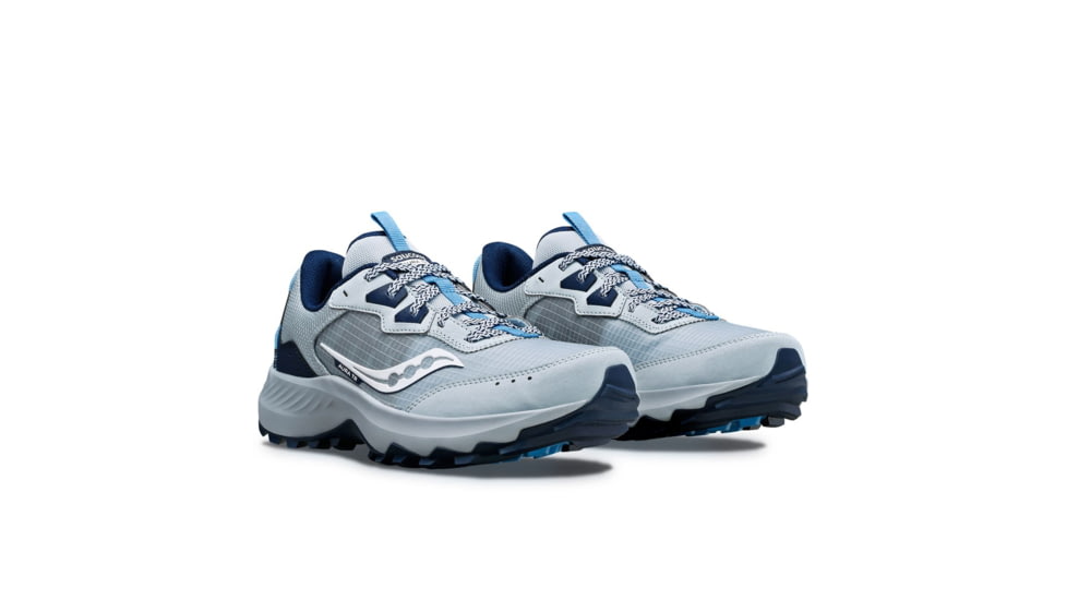 Saucony Aura TR Trail Shoes - Womens, Granite/Navy, 6.5, Medium, S10862-115-050-M-6.5
