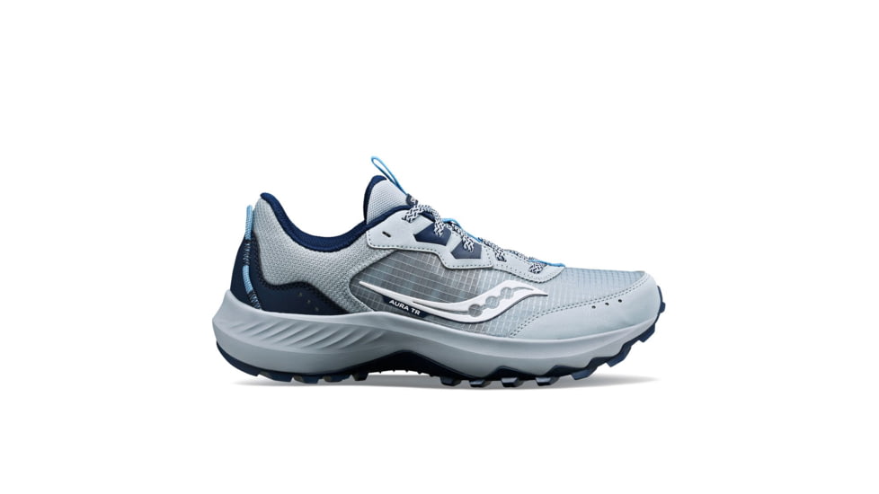 Saucony Aura TR Trail Shoes - Womens, Granite/Navy, 6.5, Medium, S10862-115-050-M-6.5