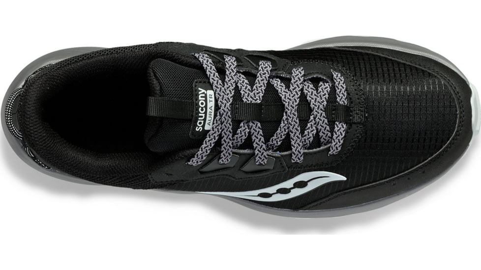 Saucony Aura TR Wide Trail Shoes - Mens, Black/Gravel, 12, Wide, S20863-10-001-W-12