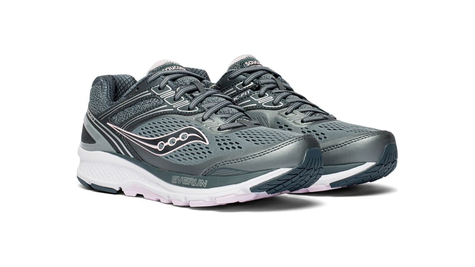 Saucony Echelon 7 Road Running Shoe - Womens, Slate/Pink, Medium, 5, S10468-1-Medium-5