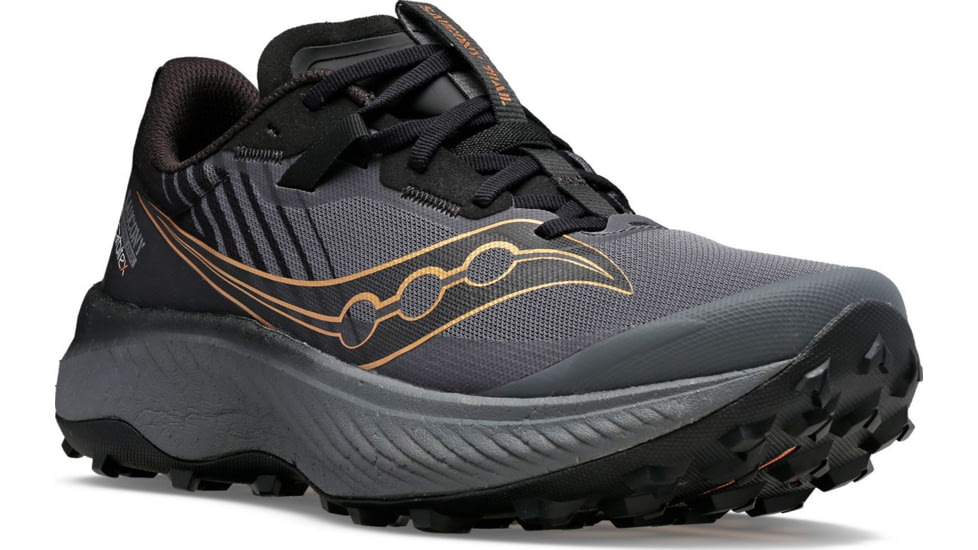 Saucony Endorphin Edge Trail Shoes - Mens, Black/Goldstk, 13, Medium, S20773-10-001-M-130