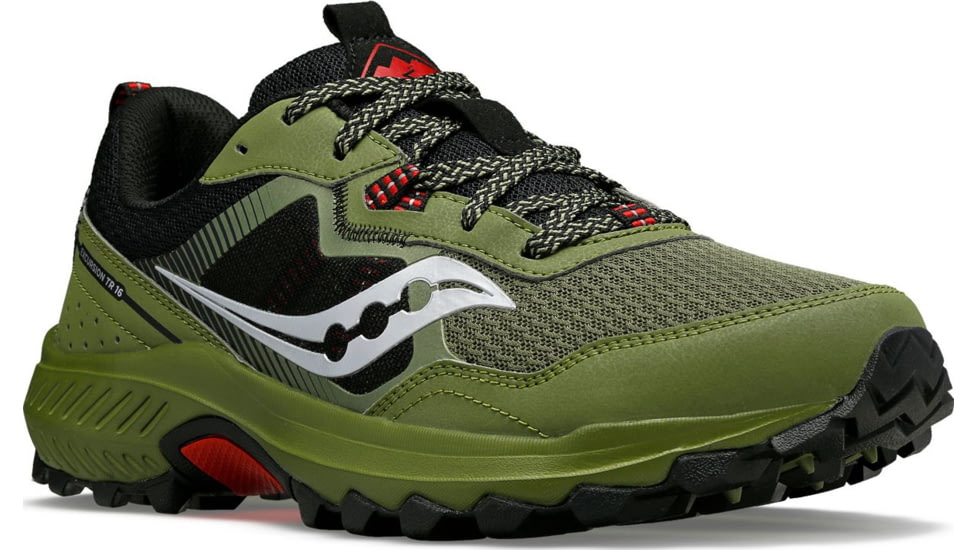 Saucony Excursion TR16 Trail Shoes - Mens, Glade/Black, 11.5, Medium, S20744-41-001-M-11.5