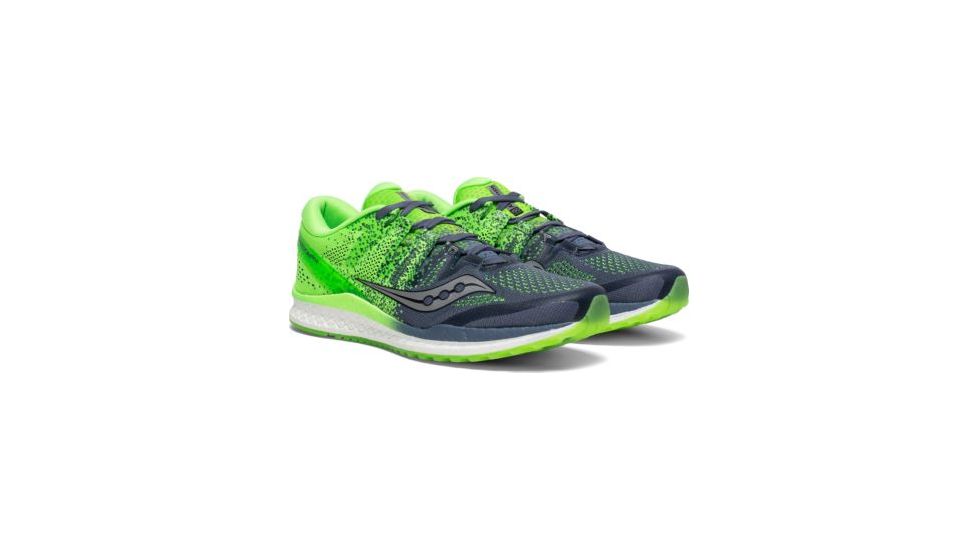 Saucony Freedom ISO 2 Road Running Shoes - Mens, Grey/Slime, Medium, 9, S20440-4-9