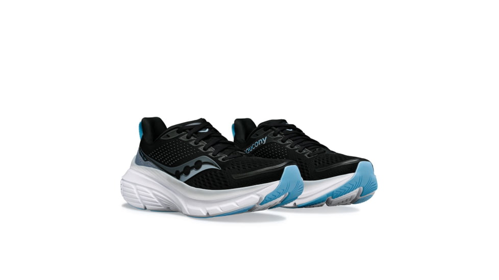 Saucony Guide 17 Shoes - Womens, Black/Fog, 11, Wide, S10937-100-001-W-11