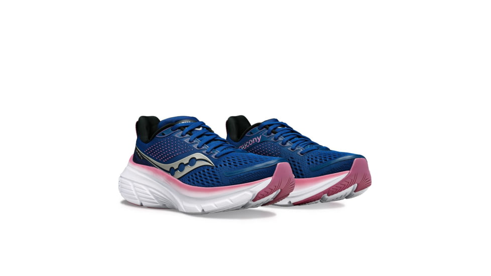 Saucony Guide 17 Shoes - Womens, Navy/Orchid, 6.5, Wide, S10937-106-410-W-6.5