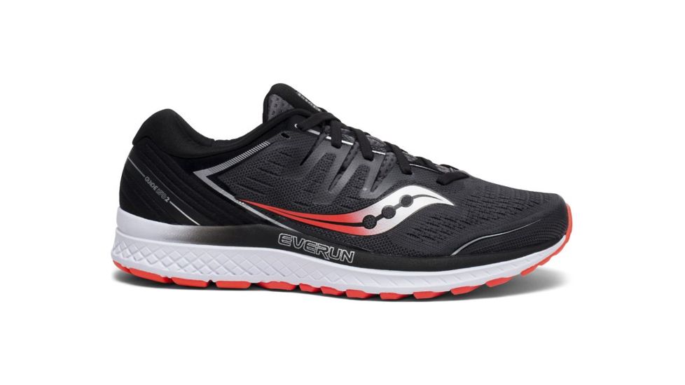 Saucony Guide ISO 2 Road Running Shoes - Mens, Black/Grey, Medium, 10.5, S20464-3-10.5