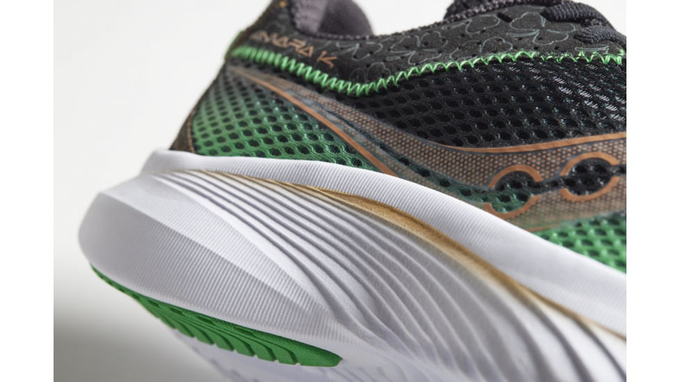 Saucony Kinvara 14 Shoes - Mens, Black/Green, 14, Medium, S20823-18-001-M-14