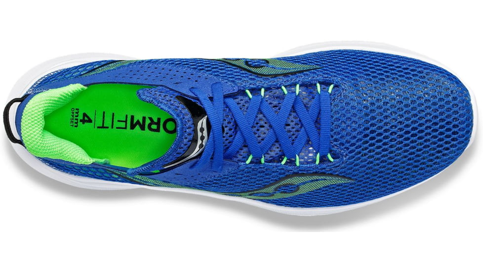 Saucony Kinvara 14 Shoes - Mens, Superblue/Slime, 8, Medium, S20823-33-400-M-8